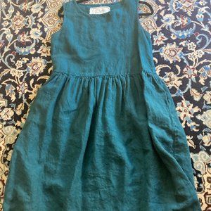 Not Perfect Linen Smock Dress Maxi Size Small